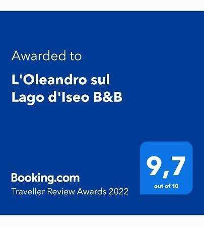 L'Oleandro Sul Lago D'Iseo B&B Sulzano Bagian luar foto