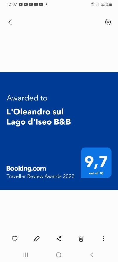 L'Oleandro Sul Lago D'Iseo B&B Sulzano Bagian luar foto